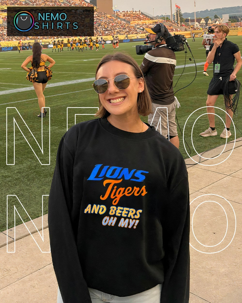 Lions Tigers and beers oh my - Adult & Kids T-Shirts, Sweatshirts & Hoodies apparel design preview 4