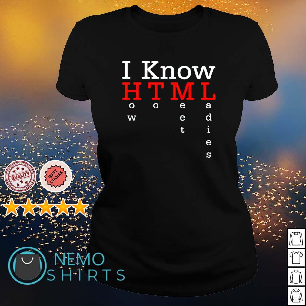 I know HTML how to meet ladies - Adult & Kids T-Shirts, Sweatshirts & Hoodies apparel design preview 3