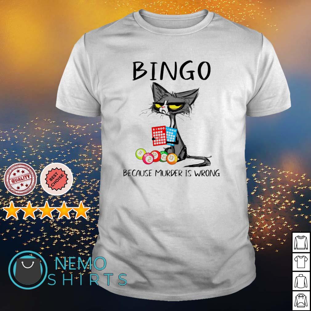 Cat bingo because murder is wrong - Adult & Kids T-Shirts, Sweatshirts & Hoodies product image 1
