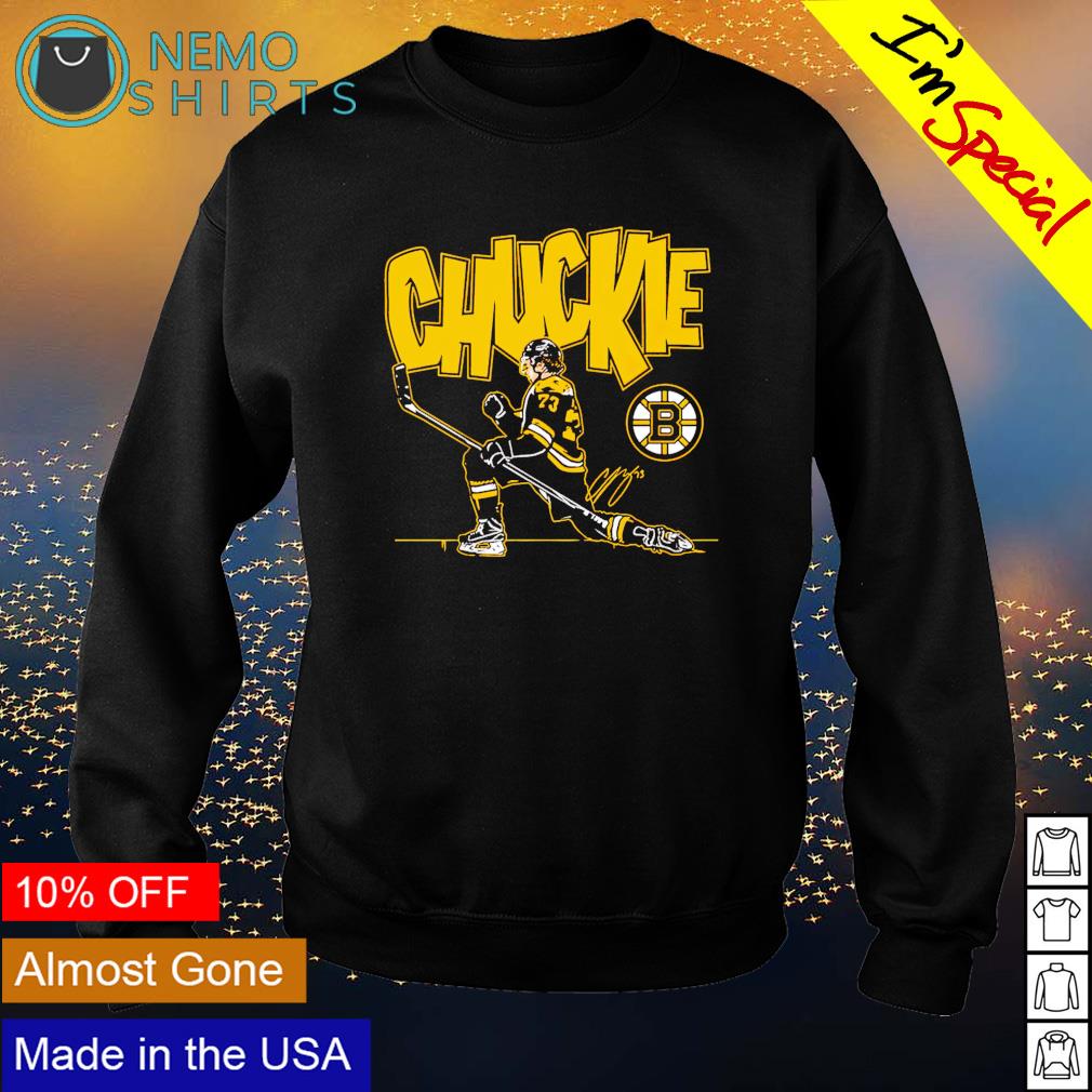 Boston Bruins Charlie McAvoy chuckie signature - Adult & Kids T-Shirts, Sweatshirts & Hoodies apparel design preview 4