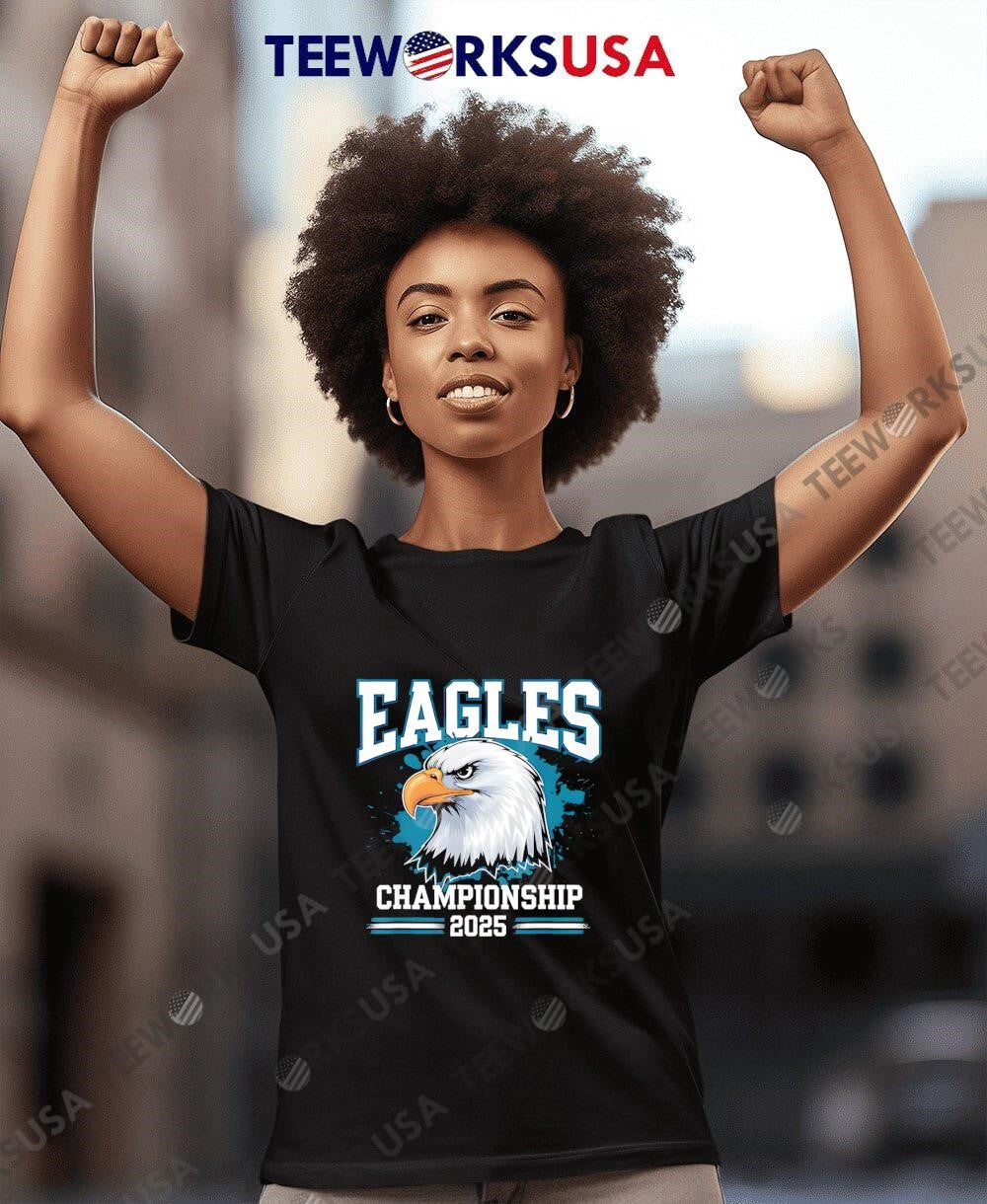 Football Championship 2025 Celebrated Eagles - Adult & Kids T-Shirts, Sweatshirts & Hoodies apparel design preview 7