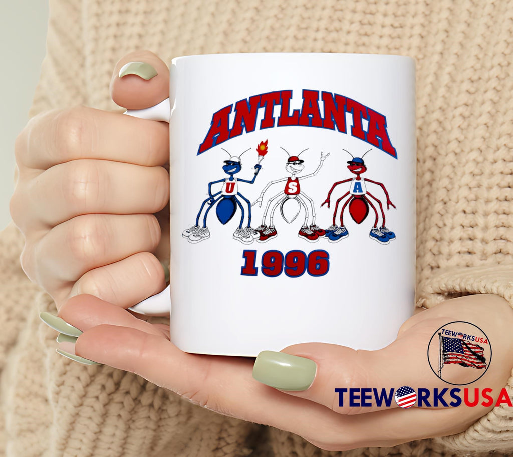 Atlanta USA 1996 ant vintage - Adult & Kids T-Shirts, Sweatshirts & Hoodies apparel design preview 6