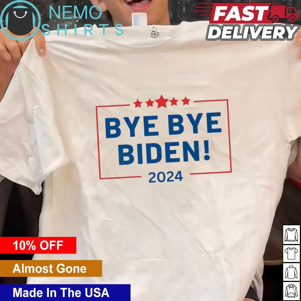Bye Biden 2024 out election race - Adult & Kids T-Shirts, Sweatshirts & Hoodies apparel design preview 1