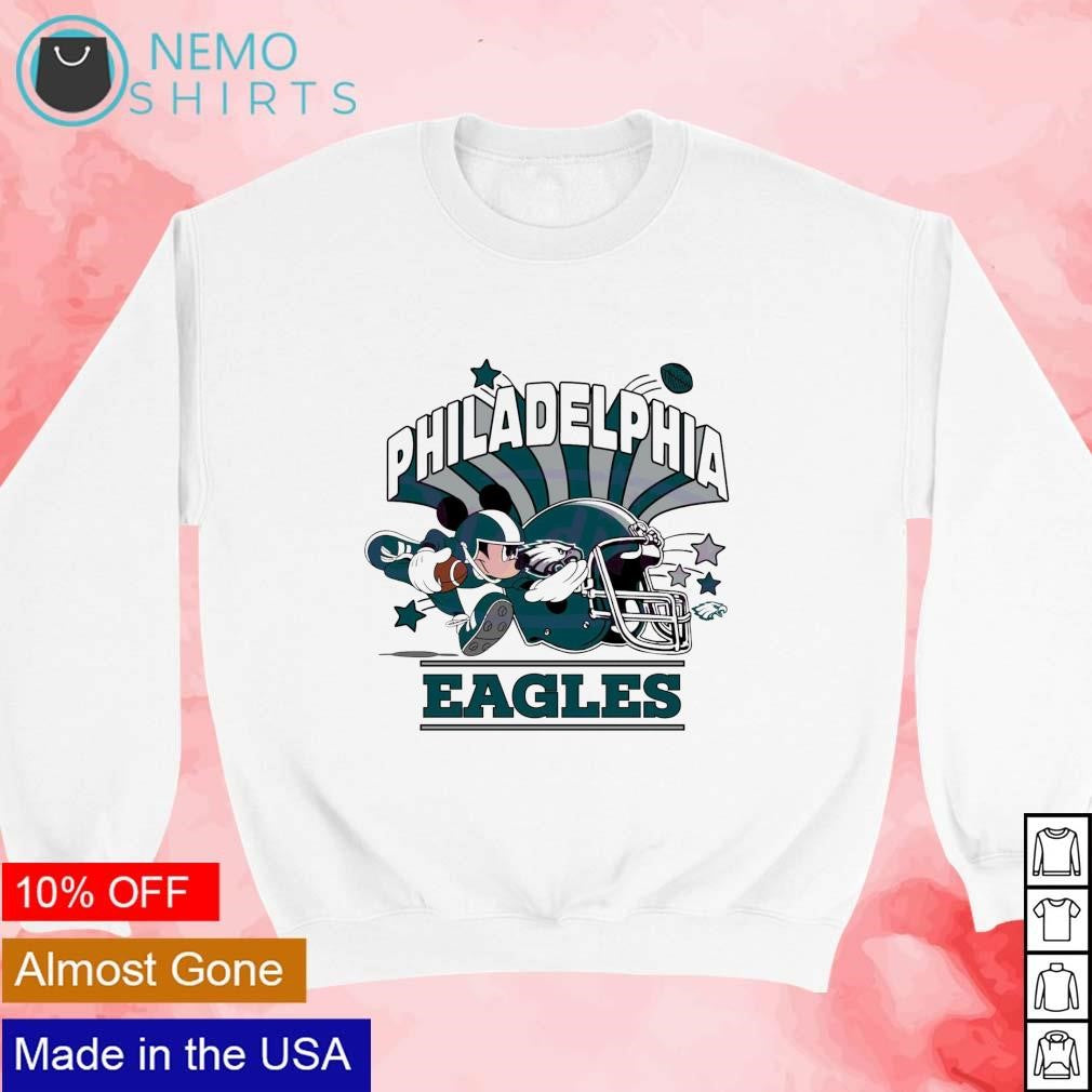 Mickey Mouse Philadelphia Eagles football - Adult & Kids T-Shirts, Sweatshirts & Hoodies apparel design preview 3