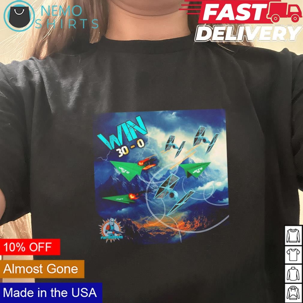 Miami Dolphins win NY Jets 30 0 - Adult & Kids T-Shirts, Sweatshirts & Hoodies apparel design preview 3