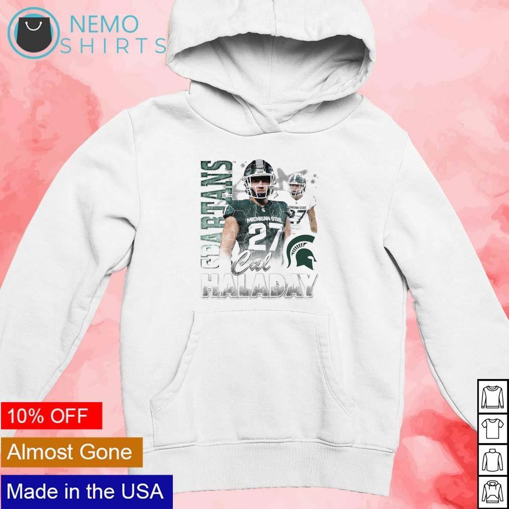 Cal Haladay Michigan State Spartans retro graphic - Adult & Kids T-Shirts, Sweatshirts & Hoodies apparel design preview 2
