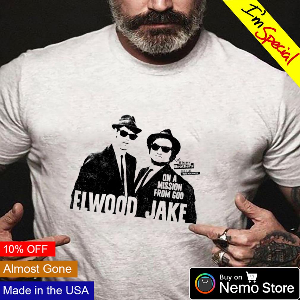Blues Brothers Elwood Jake on a mission from God - Adult & Kids T-Shirts, Sweatshirts & Hoodies apparel design preview 4