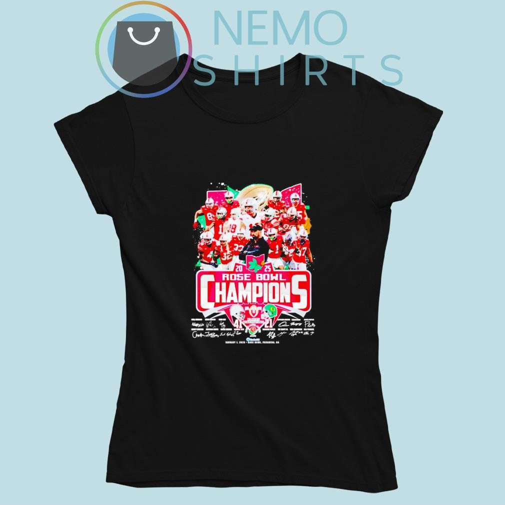 Ohio State Buckeyes 2025 Rose Bowl champions score 41 - Adult & Kids T-Shirts, Sweatshirts & Hoodies apparel design preview 5