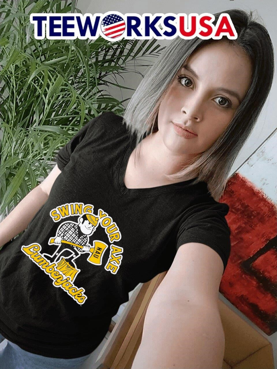Northern Arizona Lumberjacks Swing Your Axe - Adult & Kids T-Shirts, Sweatshirts & Hoodies apparel design preview 7