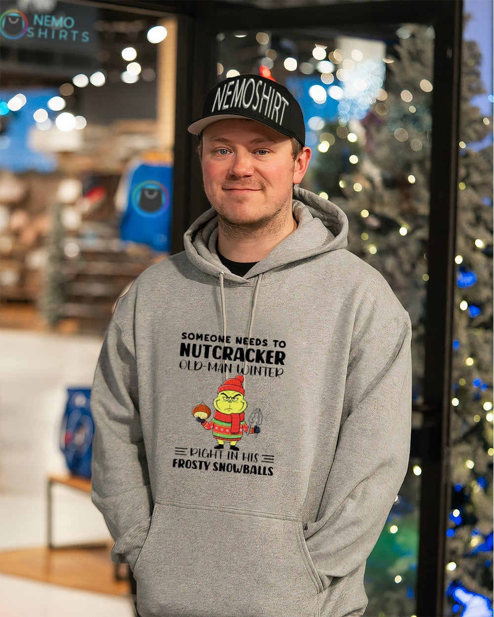 Someone needs to nutcracker old-man winter right in - Adult & Kids T-Shirts, Sweatshirts & Hoodies apparel design preview 3