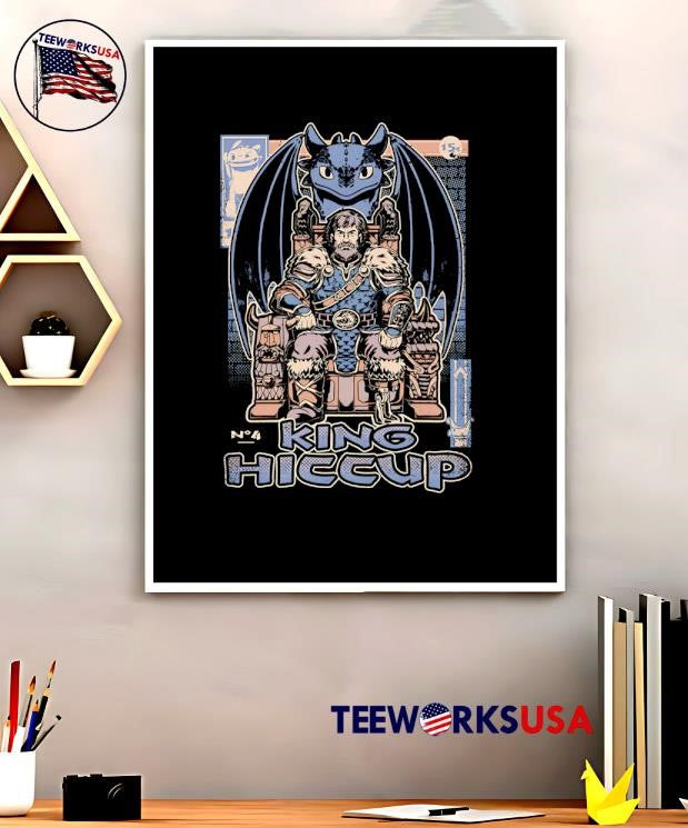 Viking Dragon King Hiccup - Adult & Kids T-Shirts, Sweatshirts & Hoodies apparel design preview 5