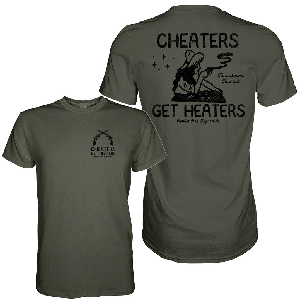 Cheaters Get Heaters Cowboy Edition Men's - Adult & Kids T-Shirts, Sweatshirts & Hoodies apparel design preview 11