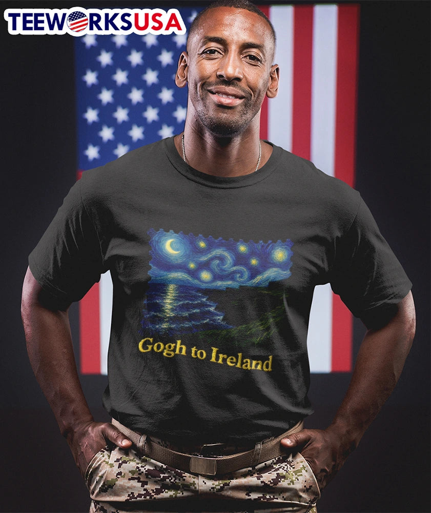 Gogh to Ireland - Adult & Kids T-Shirts, Sweatshirts & Hoodies apparel design preview 1