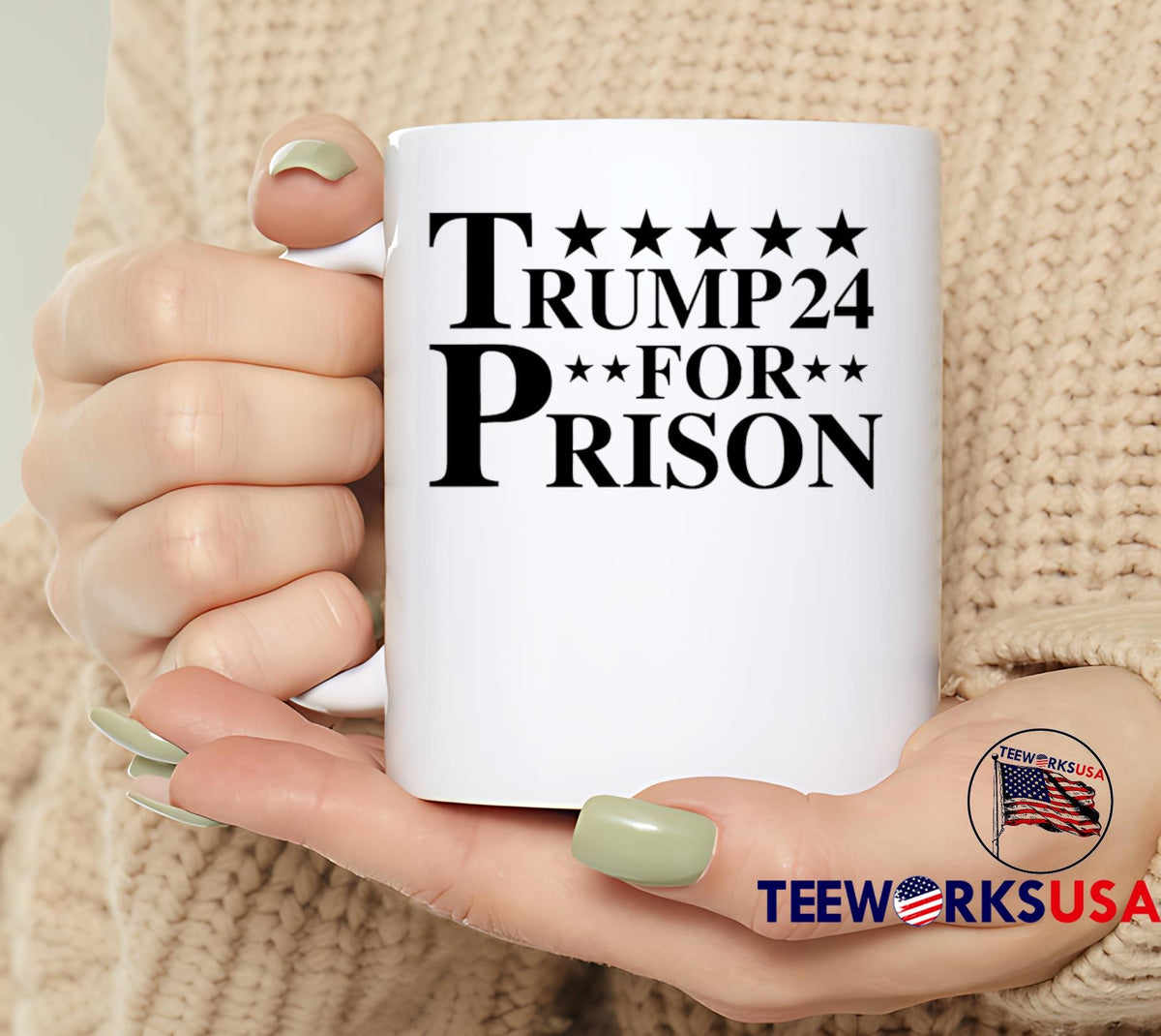 Trump for prison 2024 4th of july black - Adult & Kids T-Shirts, Sweatshirts & Hoodies apparel design preview 6