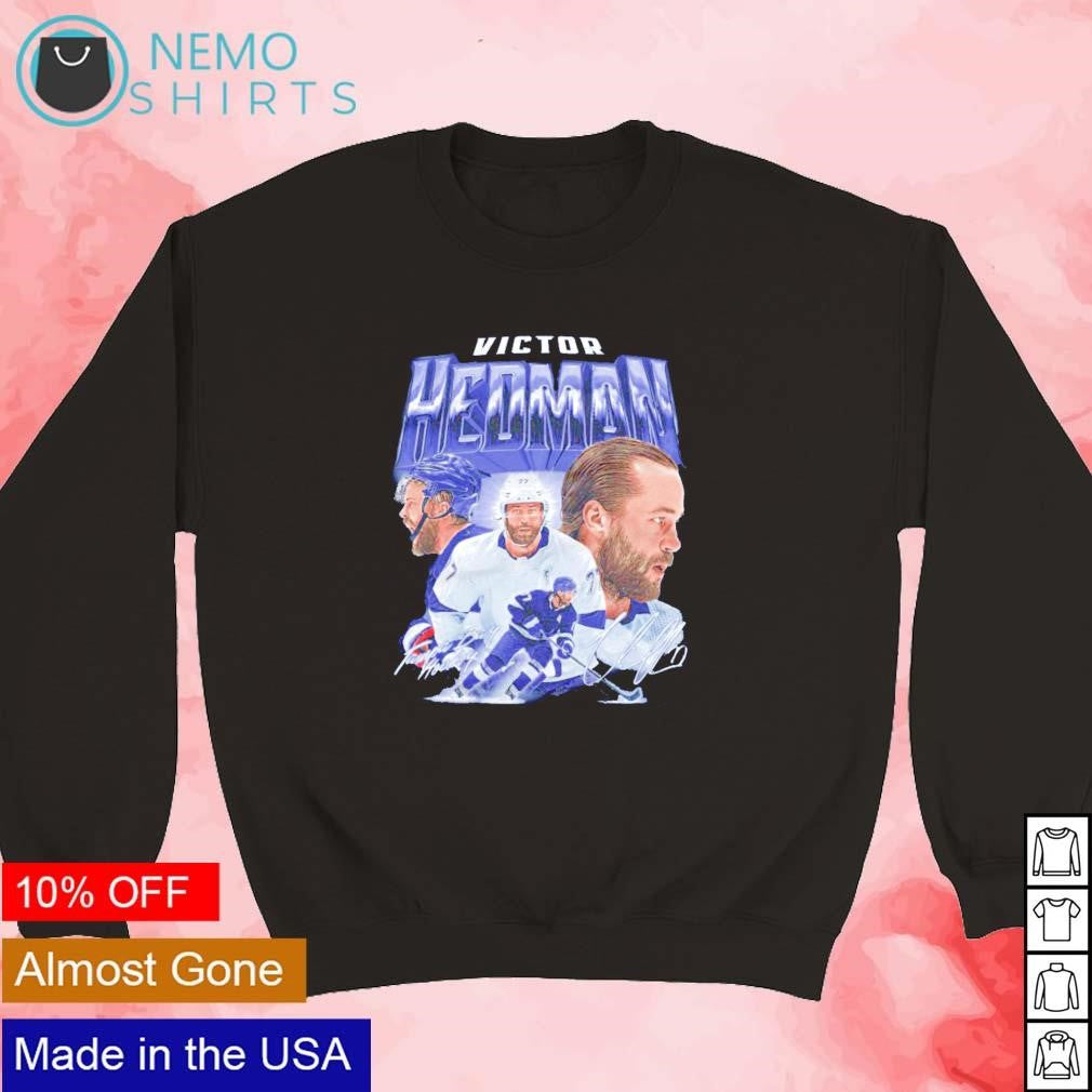 Victor Hedman Tampa Bay Lightning signature vintage - Adult & Kids T-Shirts, Sweatshirts & Hoodies product image 5