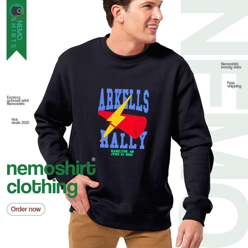 Arkells the Rally Hamilton on June 2025 event - Adult & Kids T-Shirts, Sweatshirts & Hoodies apparel design preview 4
