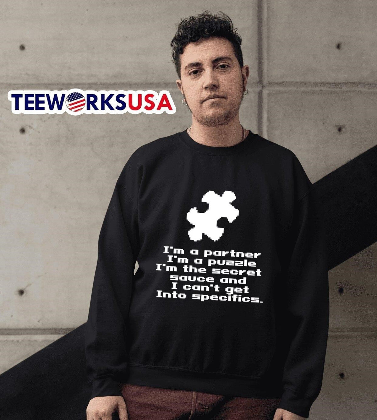 I'm A Partner Puzzle The Secret Sauce And I Can't Get - Adult & Kids T-Shirts, Sweatshirts & Hoodies apparel design preview 6