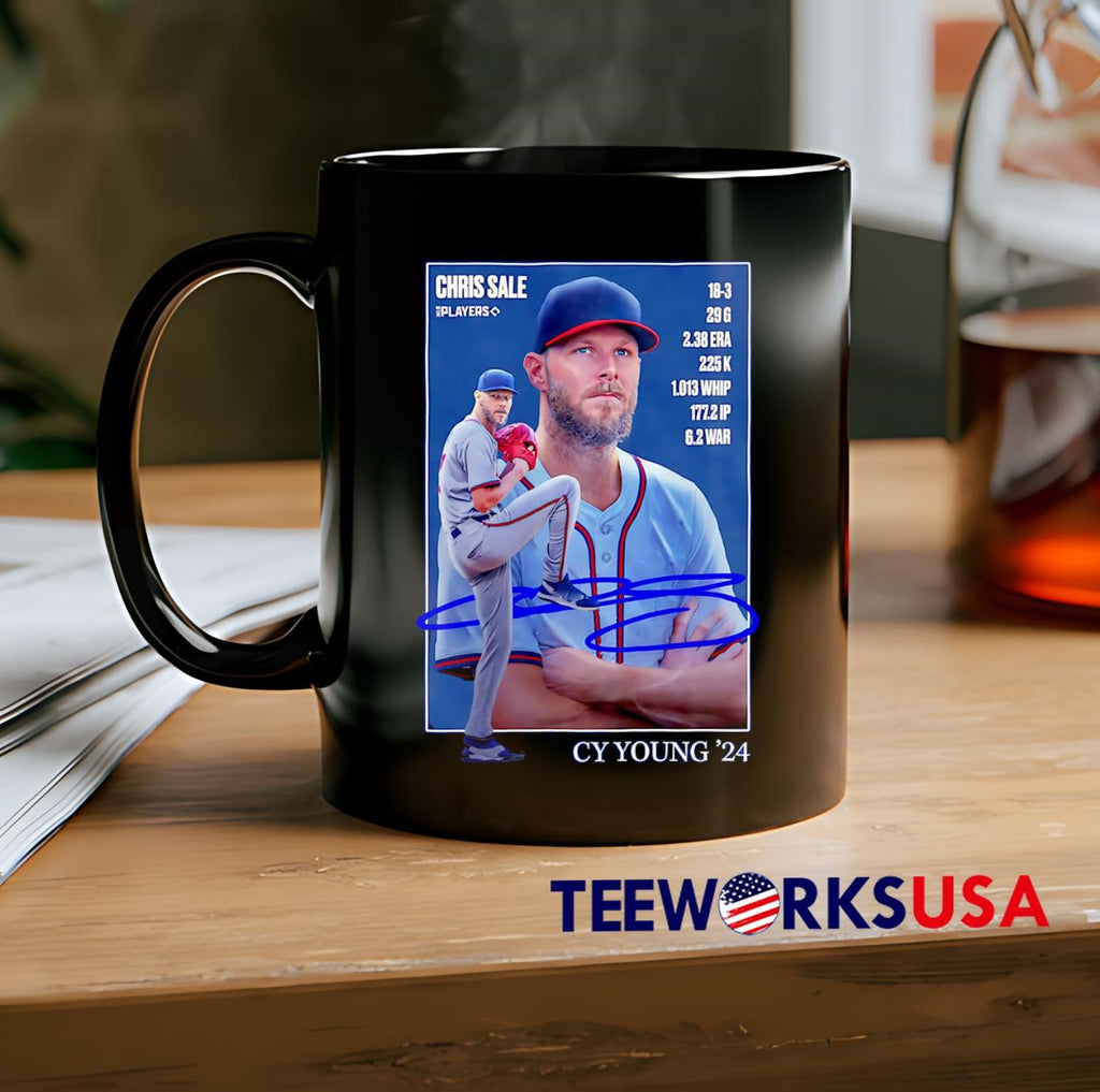 Atlanta Braves Chris Sale cy young '24 poster - Adult & Kids T-Shirts, Sweatshirts & Hoodies apparel design preview 2