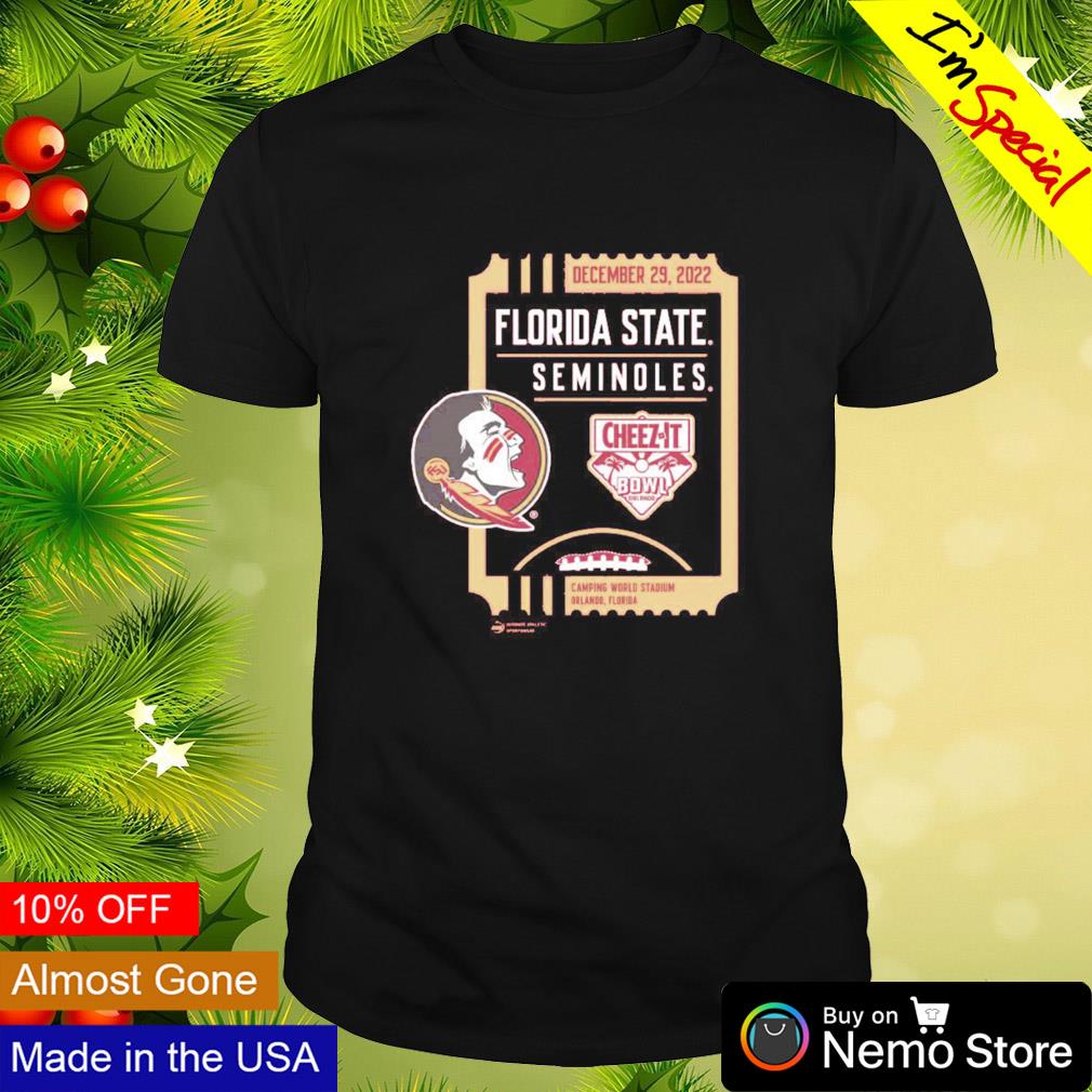 Florida State Seminoles 2022 Cheez-It Bowl ticket - Adult & Kids T-Shirts, Sweatshirts & Hoodies apparel design preview 1