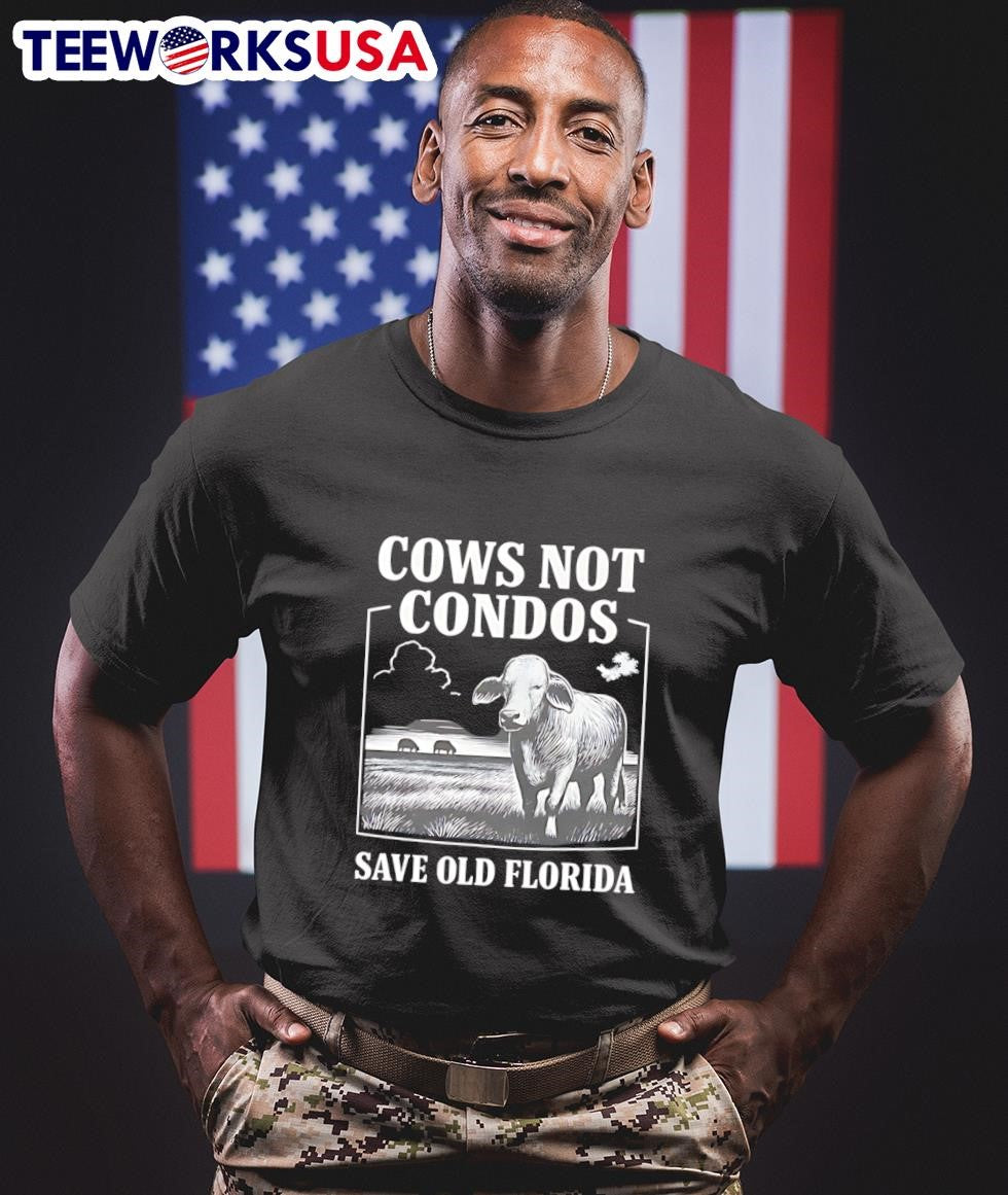 Cows not dondos save old Florida - Adult & Kids T-Shirts, Sweatshirts & Hoodies apparel design preview 1