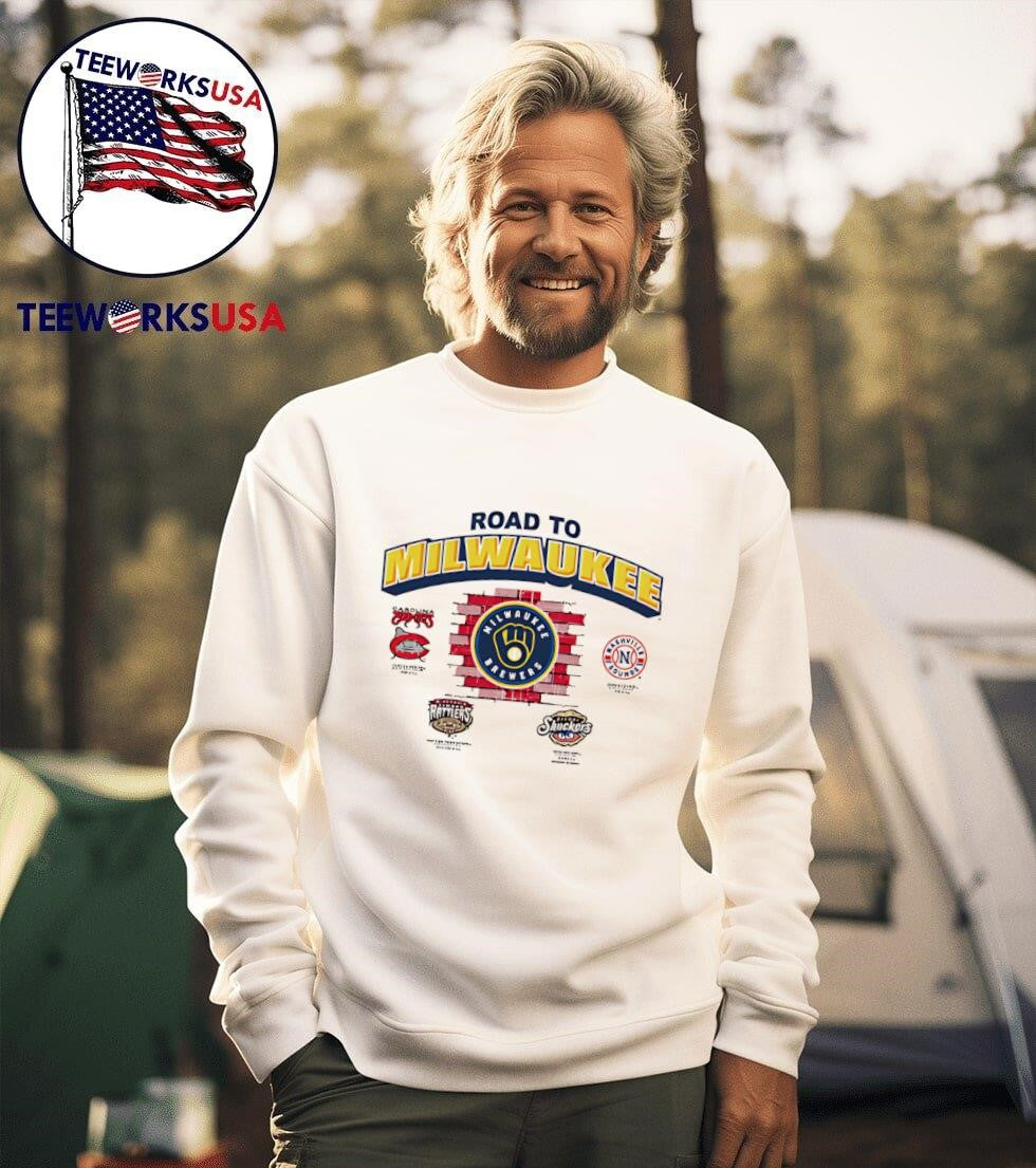 Wisconsin Timber Rattlers Road to Milwaukee - Adult & Kids T-Shirts, Sweatshirts & Hoodies apparel design preview 3