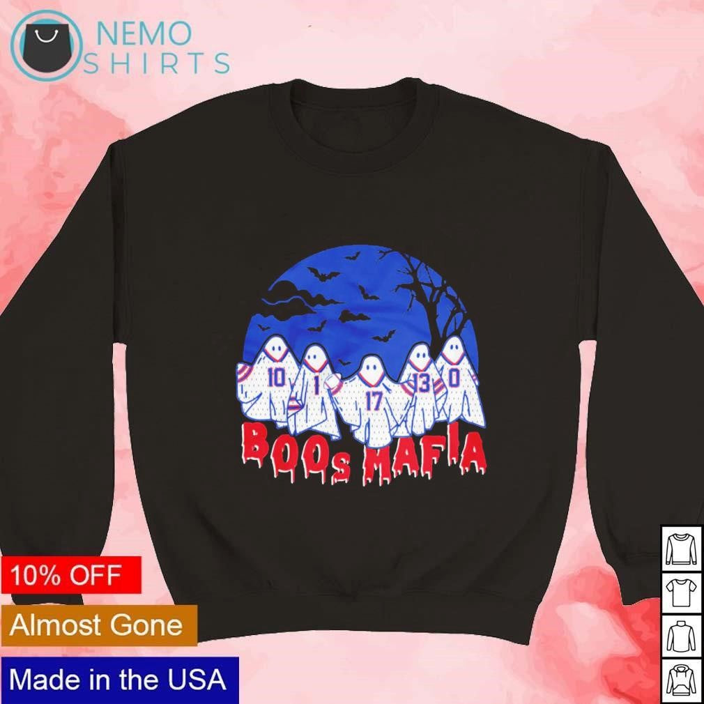 Boos Mafia Buffalo Bills ghosts Halloween - Adult & Kids T-Shirts, Sweatshirts & Hoodies apparel design preview 3