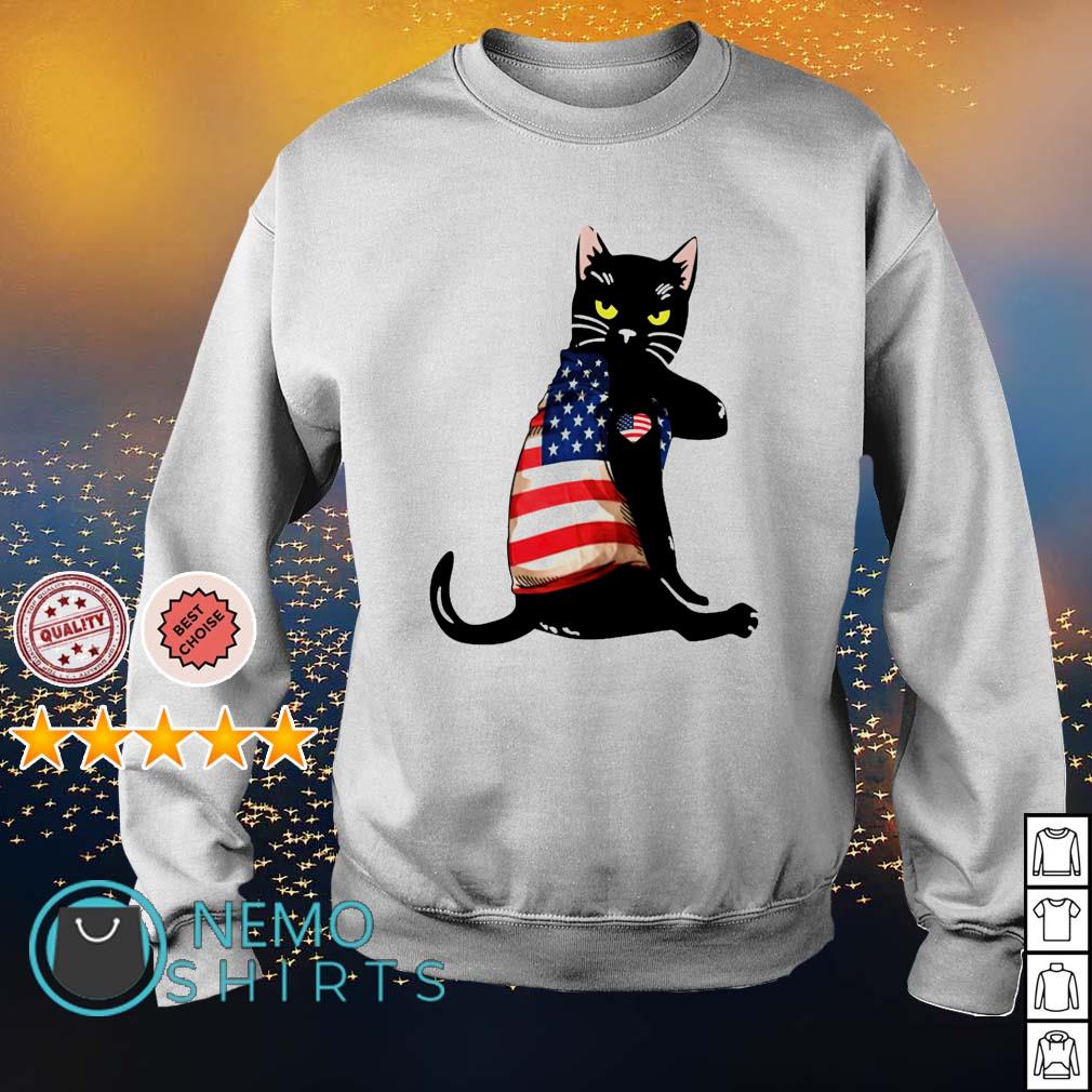 Strong Cat patriotic - Adult & Kids T-Shirts, Sweatshirts & Hoodies apparel design preview 4