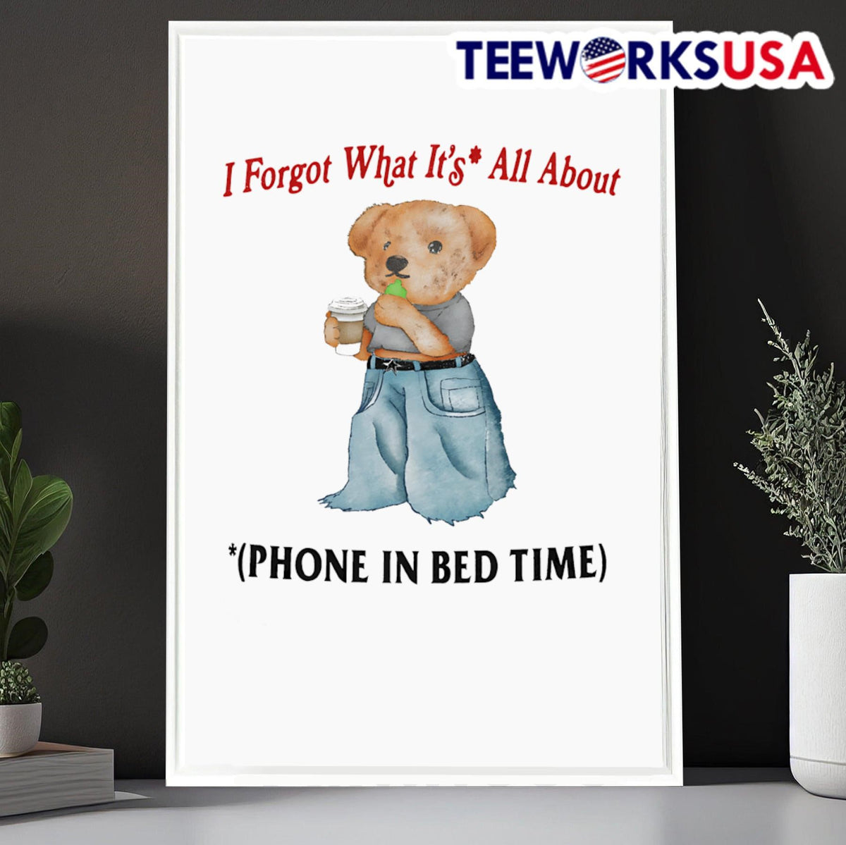 I forgot what is all about phone in bed time - Adult & Kids T-Shirts, Sweatshirts & Hoodies apparel design preview 6