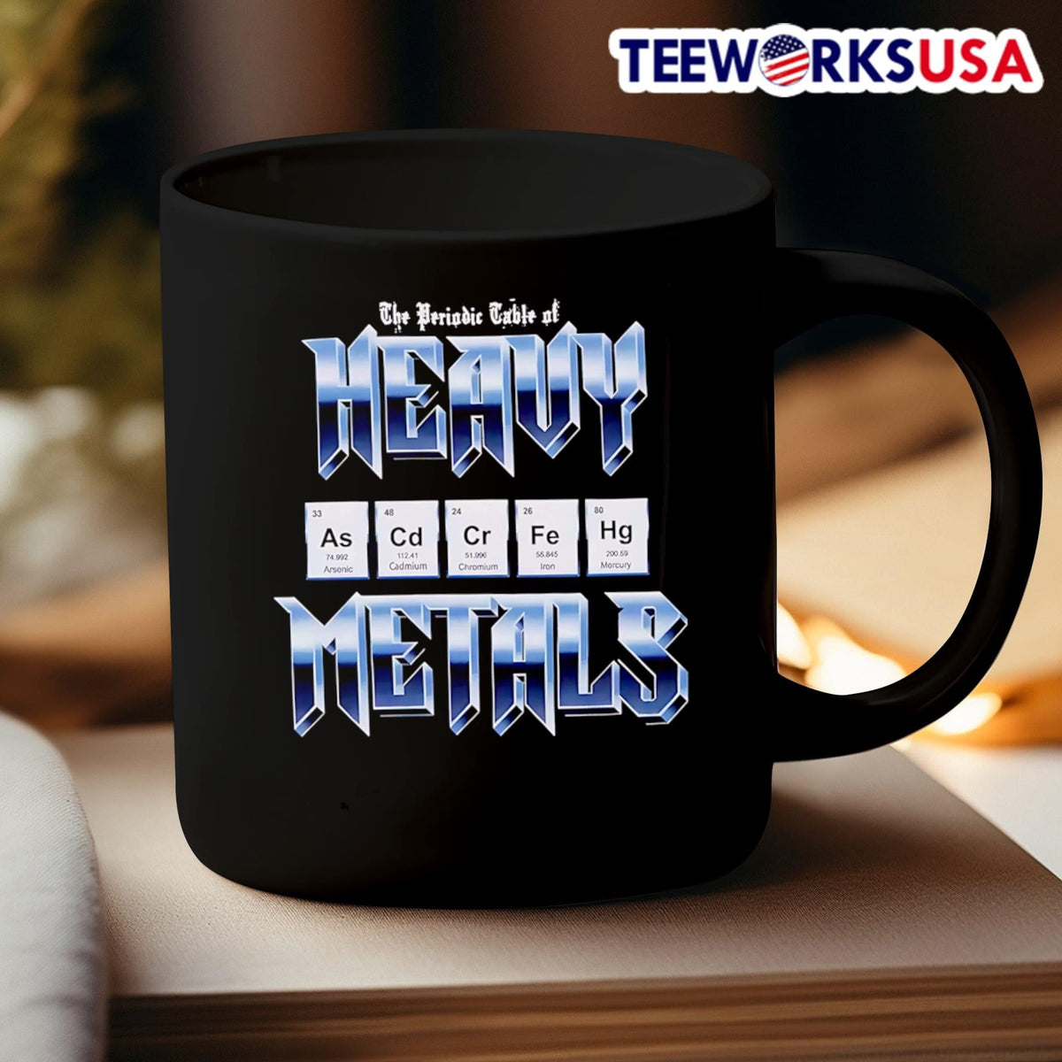 Heavy Metals Periodic Table - Adult & Kids T-Shirts, Sweatshirts & Hoodies apparel design preview 3