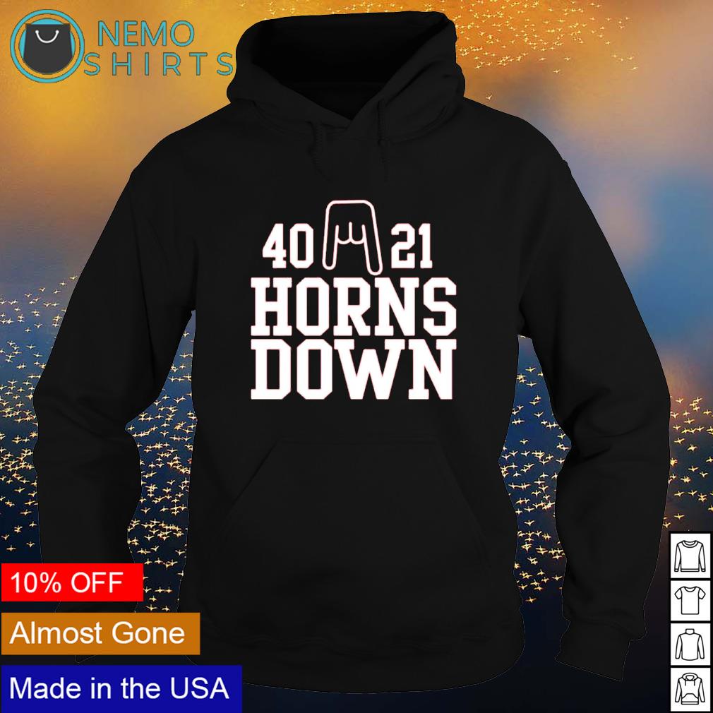 40 21 horns down - Adult & Kids T-Shirts, Sweatshirts & Hoodies apparel design preview 2