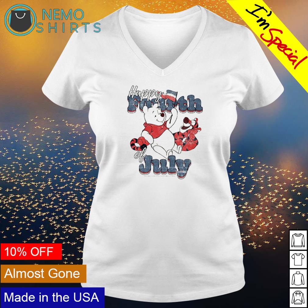Winnie The Pooh happy 4th of July - Adult & Kids T-Shirts, Sweatshirts & Hoodies apparel design preview 5