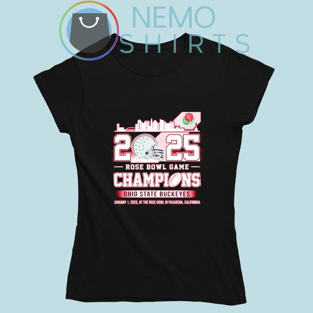 Ohio State Buckeyes 2025 Rose Bowl game champions - Adult & Kids T-Shirts, Sweatshirts & Hoodies apparel design preview 5