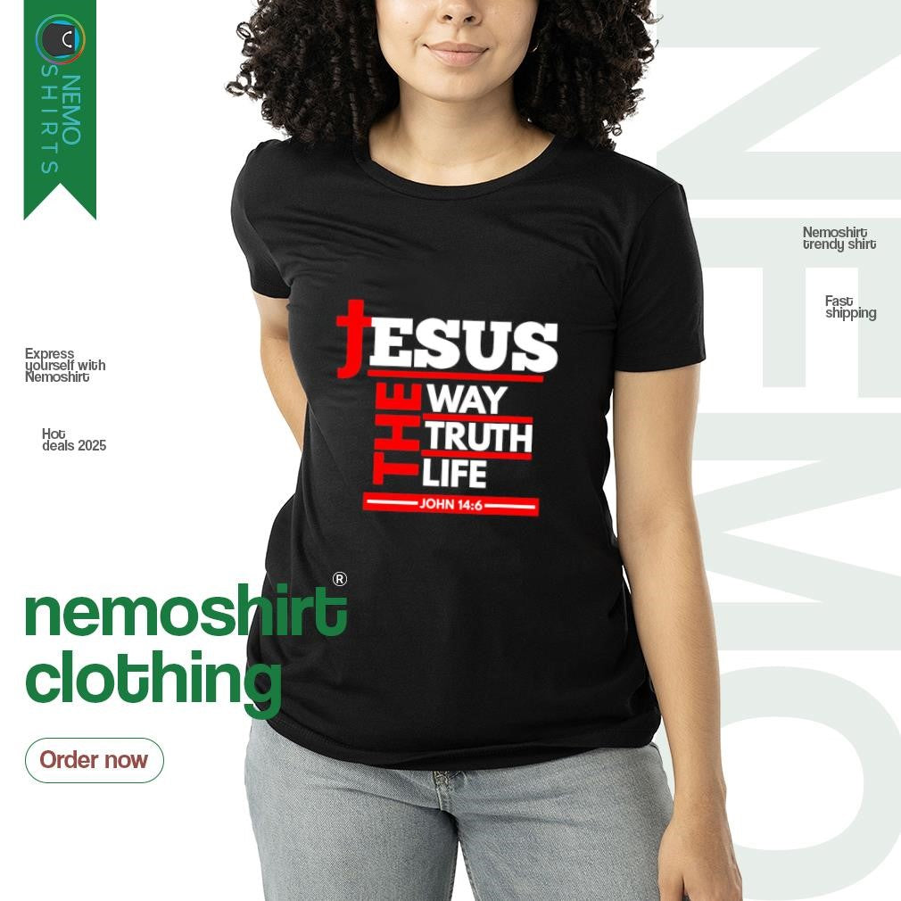 Jesus the way ttruth life John 14 6 - Adult & Kids T-Shirts, Sweatshirts & Hoodies apparel design preview 3