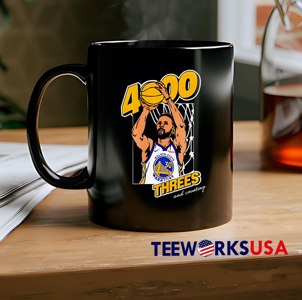 Stephen Curry Golden State Warriors 4,000 Threes And - Adult & Kids T-Shirts, Sweatshirts & Hoodies apparel design preview 2