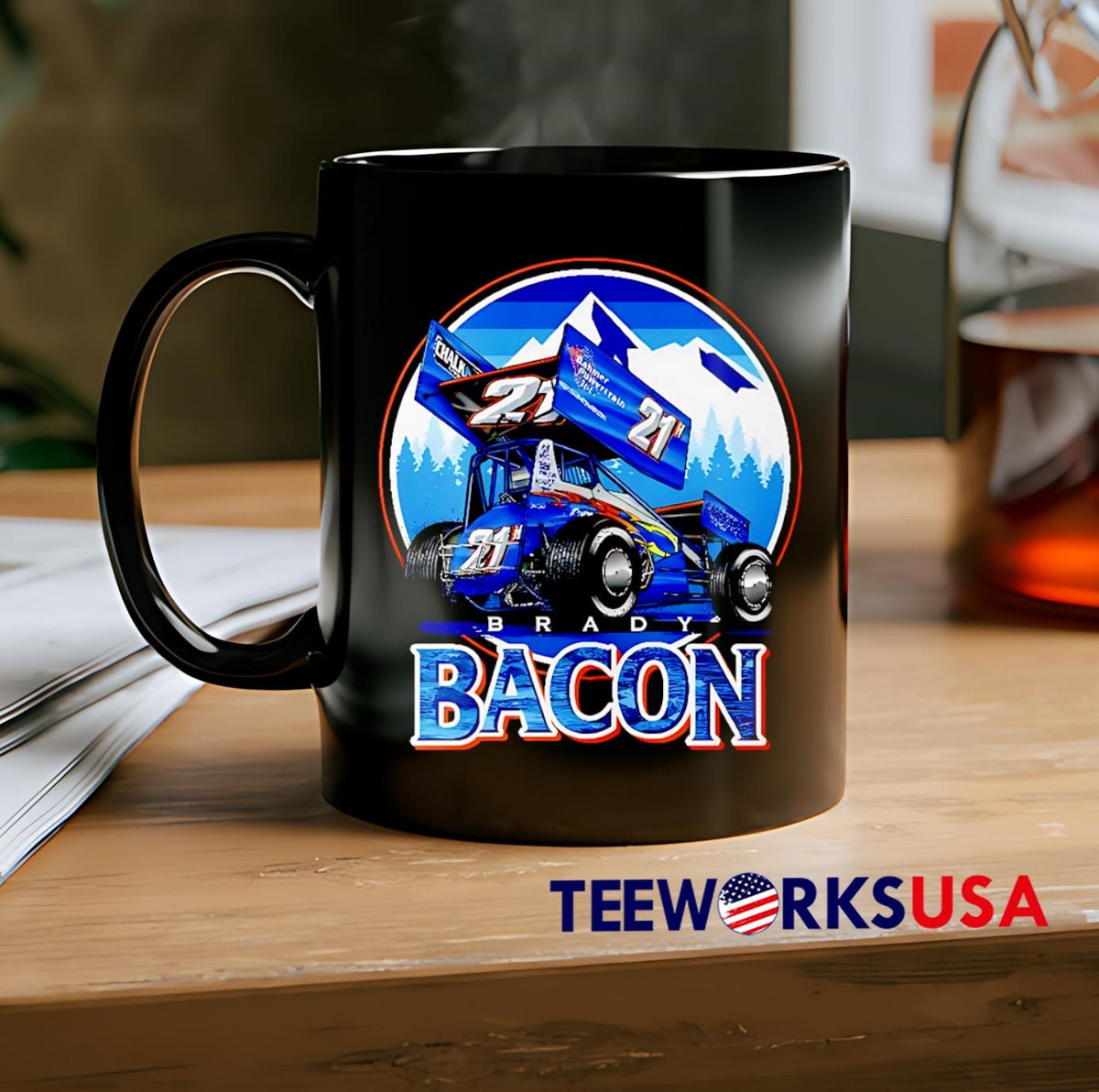 Brady Bacon Mountain graphic design - Adult & Kids T-Shirts, Sweatshirts & Hoodies apparel design preview 2