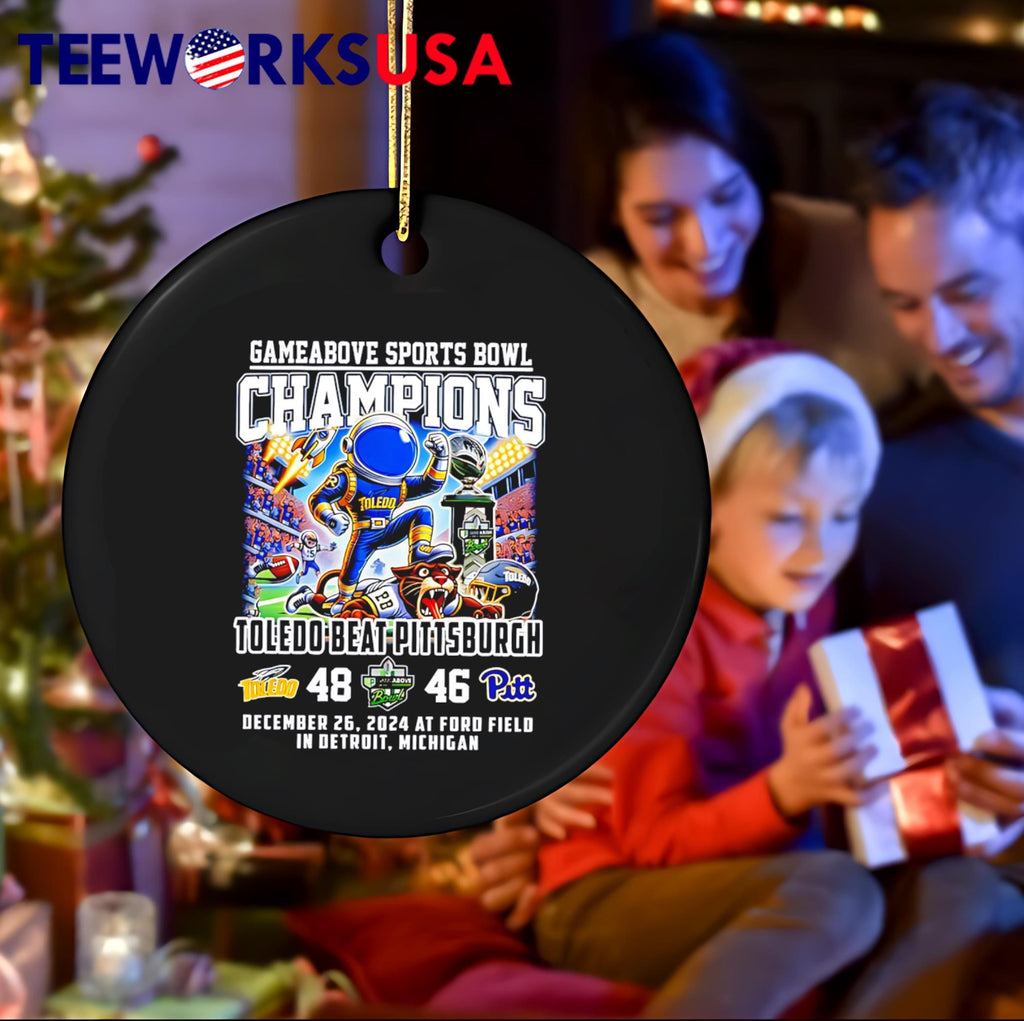 Toledo Rockets Beat Pittsburgh Gameabove Bowl - Adult & Kids T-Shirts, Sweatshirts & Hoodies apparel design preview 4