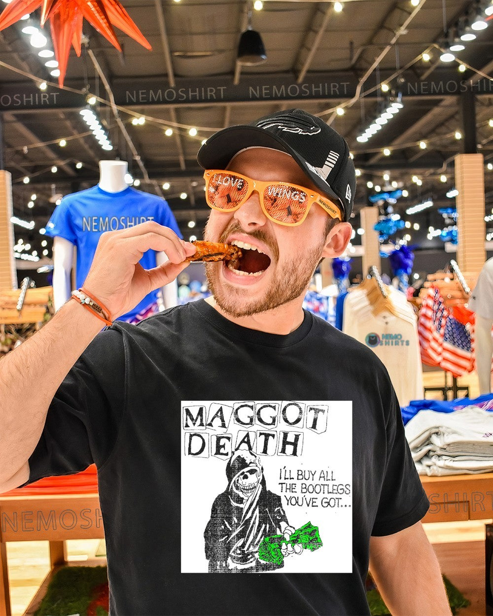 Maggot death i'll buy all the bootlegs you've got - Adult & Kids T-Shirts, Sweatshirts & Hoodies apparel design preview 1