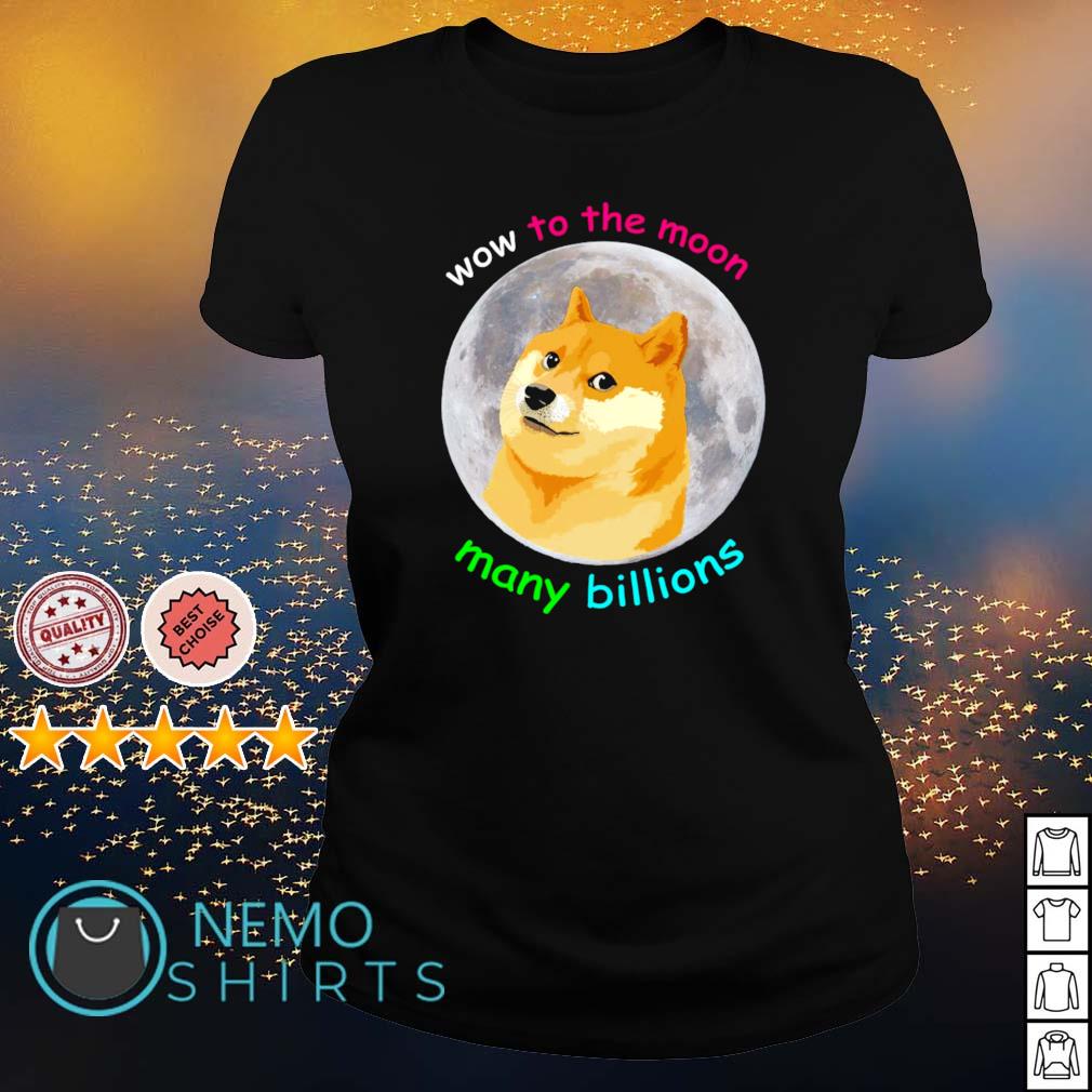 Doge wow to the moon many billions - Adult & Kids T-Shirts, Sweatshirts & Hoodies apparel design preview 3