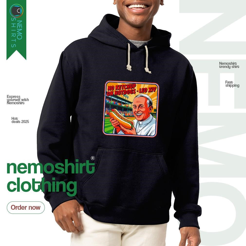 No ketchup on hot dogs baseball field Chicago Pope - Adult & Kids T-Shirts, Sweatshirts & Hoodies apparel design preview 2