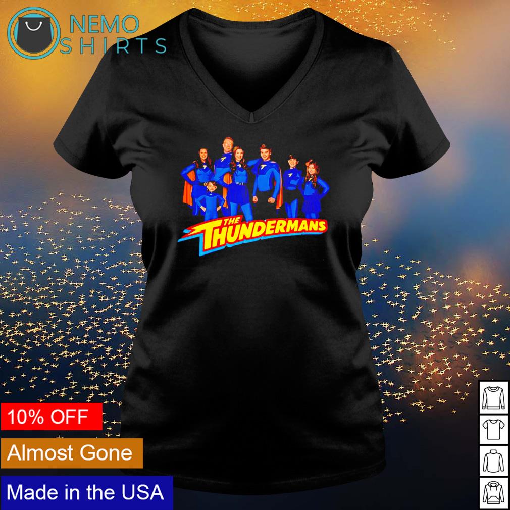 The thundermans family group shot logo - Adult & Kids T-Shirts, Sweatshirts & Hoodies apparel design preview 5