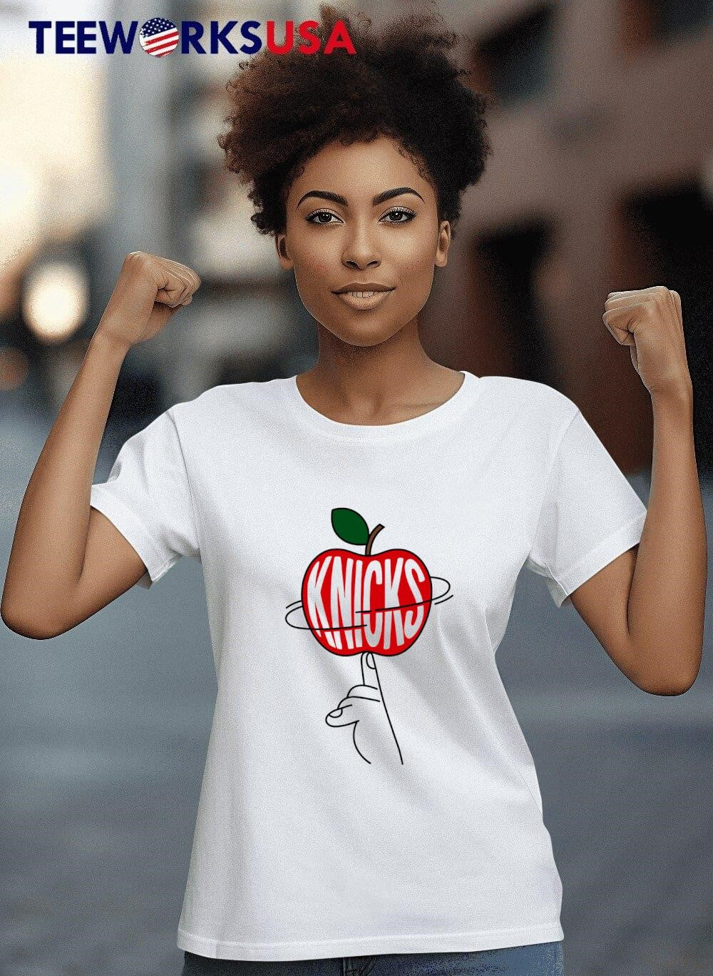 New York Knicks apple - Adult & Kids T-Shirts, Sweatshirts & Hoodies apparel design preview 8