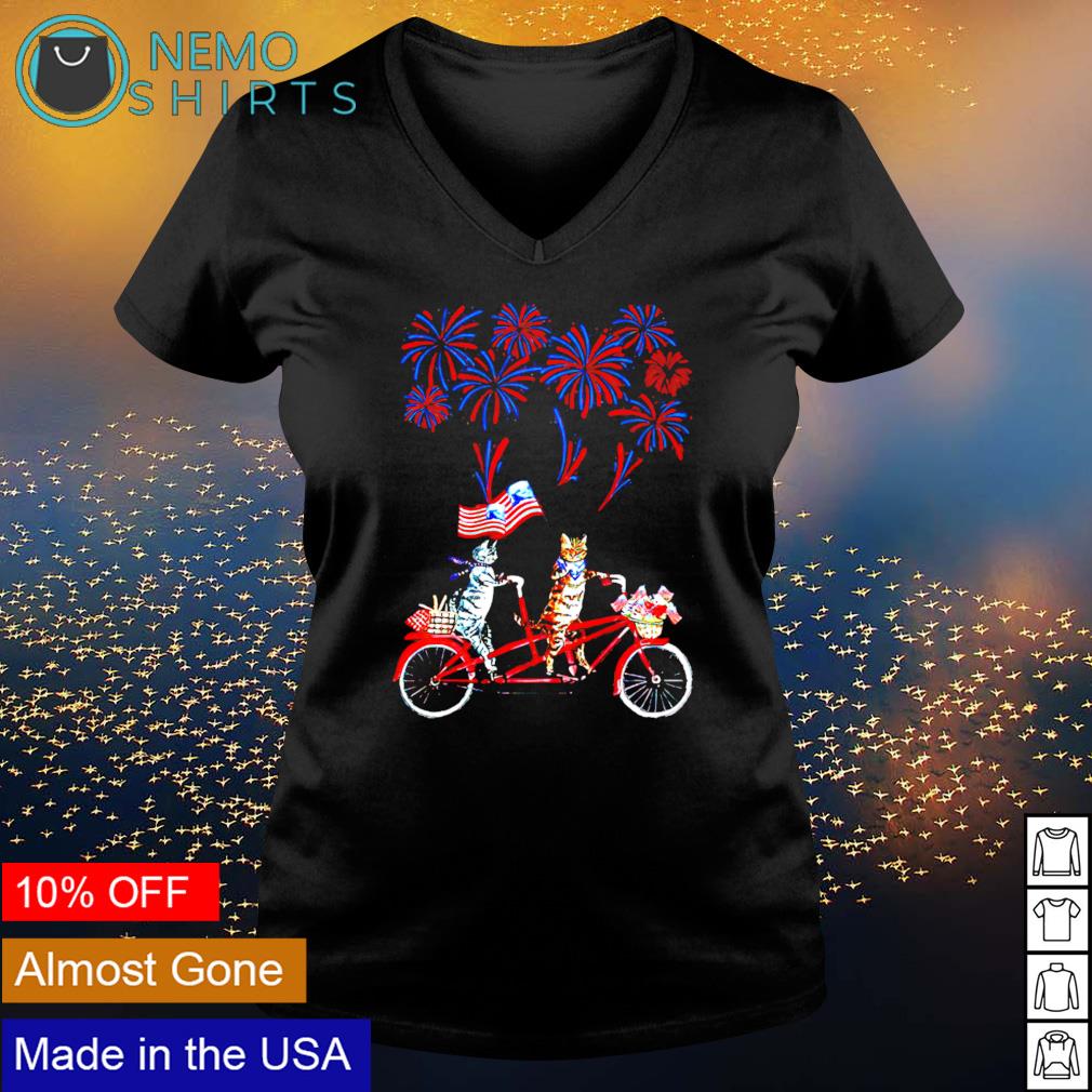 Cat 4th july fireworks - Adult & Kids T-Shirts, Sweatshirts & Hoodies apparel design preview 5
