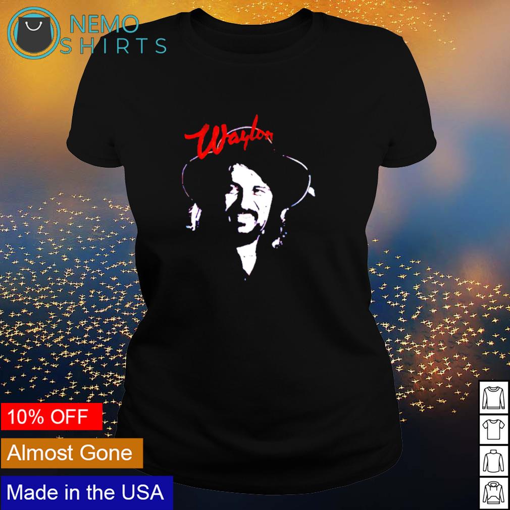 Waylon Jennings Outline - Adult & Kids T-Shirts, Sweatshirts & Hoodies apparel design preview 3