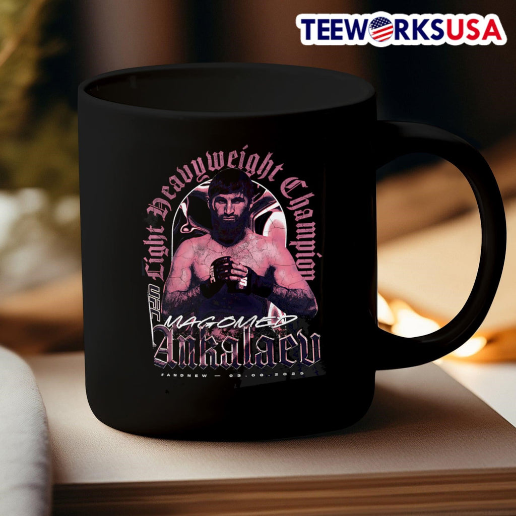 Magomed Ankalaev UFC 313 And New Light Heavyweight - Adult & Kids T-Shirts, Sweatshirts & Hoodies apparel design preview 3
