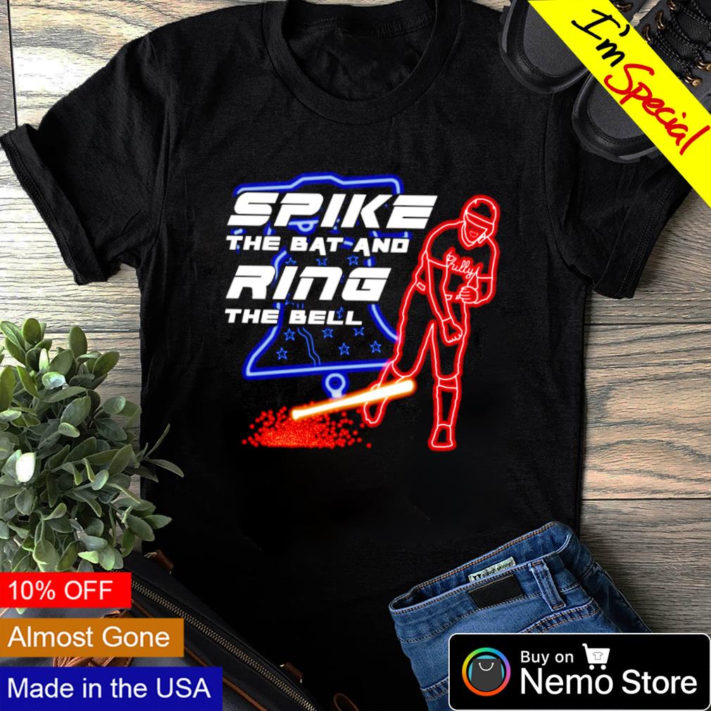 Spike the bat and ring bell Rhys Hoskins Phillies - Adult & Kids T-Shirts, Sweatshirts & Hoodies apparel design preview 1