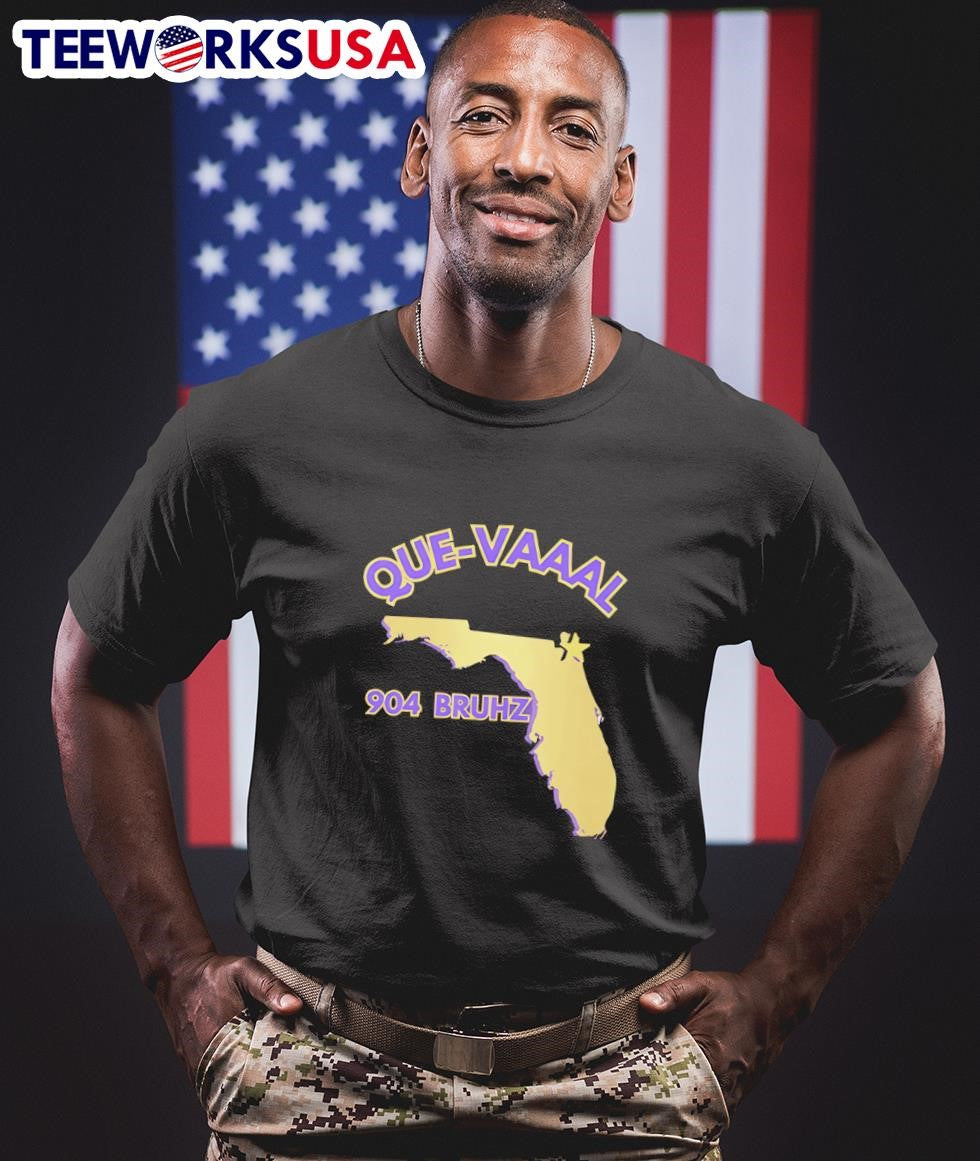 Florida State Map 904 Bruhz Que-Vaaal - Adult & Kids T-Shirts, Sweatshirts & Hoodies apparel design preview 1