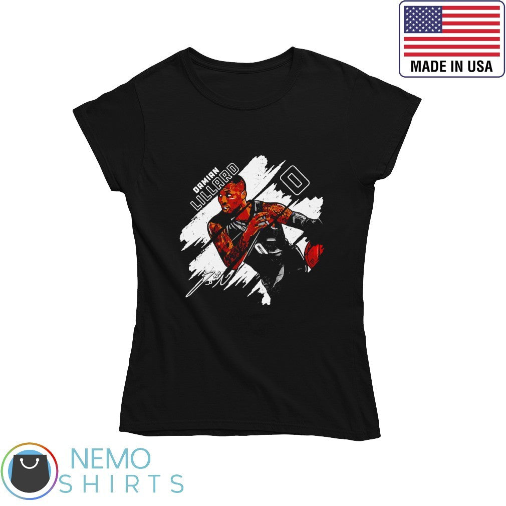Damian Lillard Portland Trail Blazers stripes - Adult & Kids T-Shirts, Sweatshirts & Hoodies apparel design preview 4