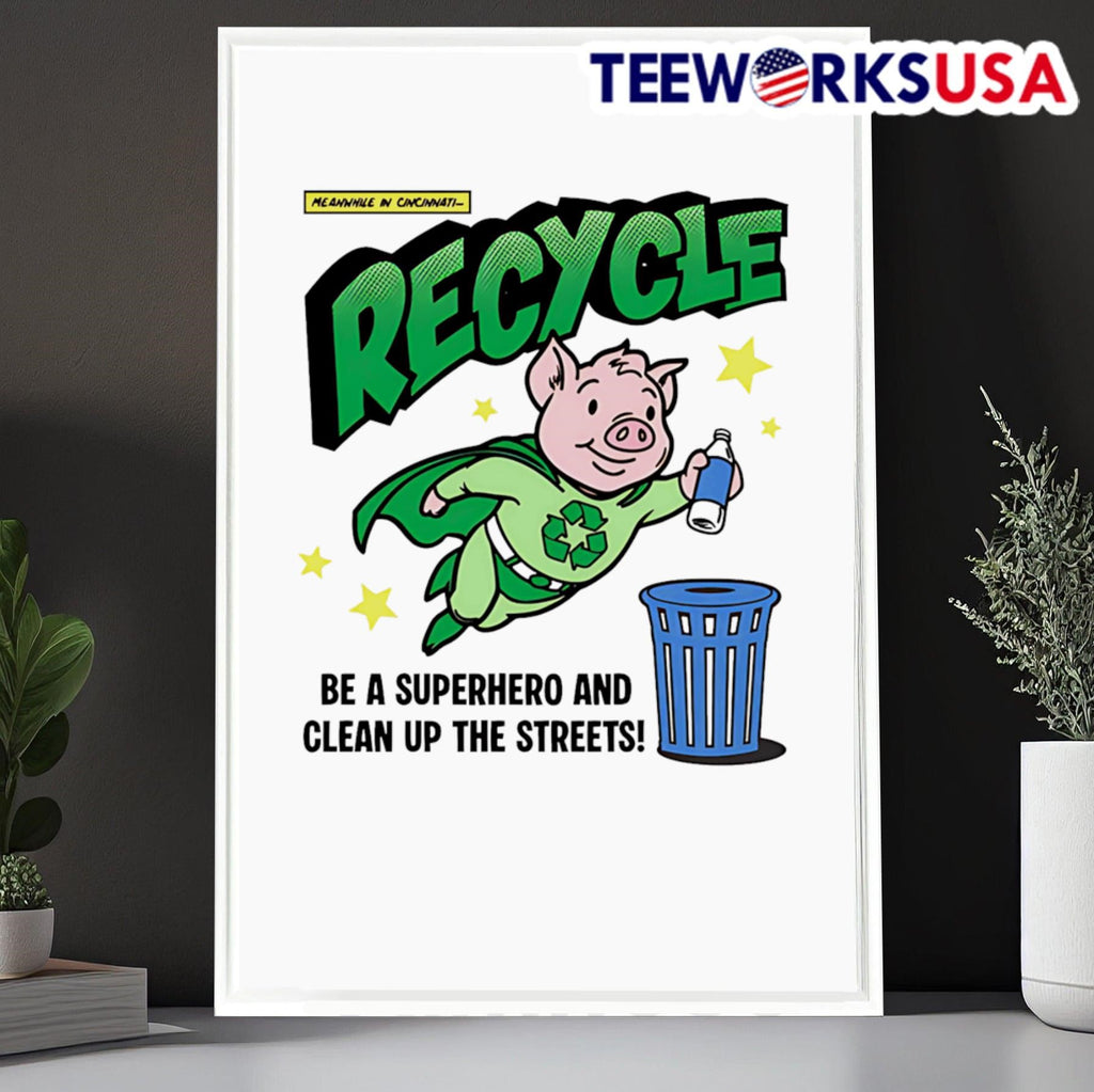 Recycle And Clean Up The Streets - Adult & Kids T-Shirts, Sweatshirts & Hoodies apparel design preview 6