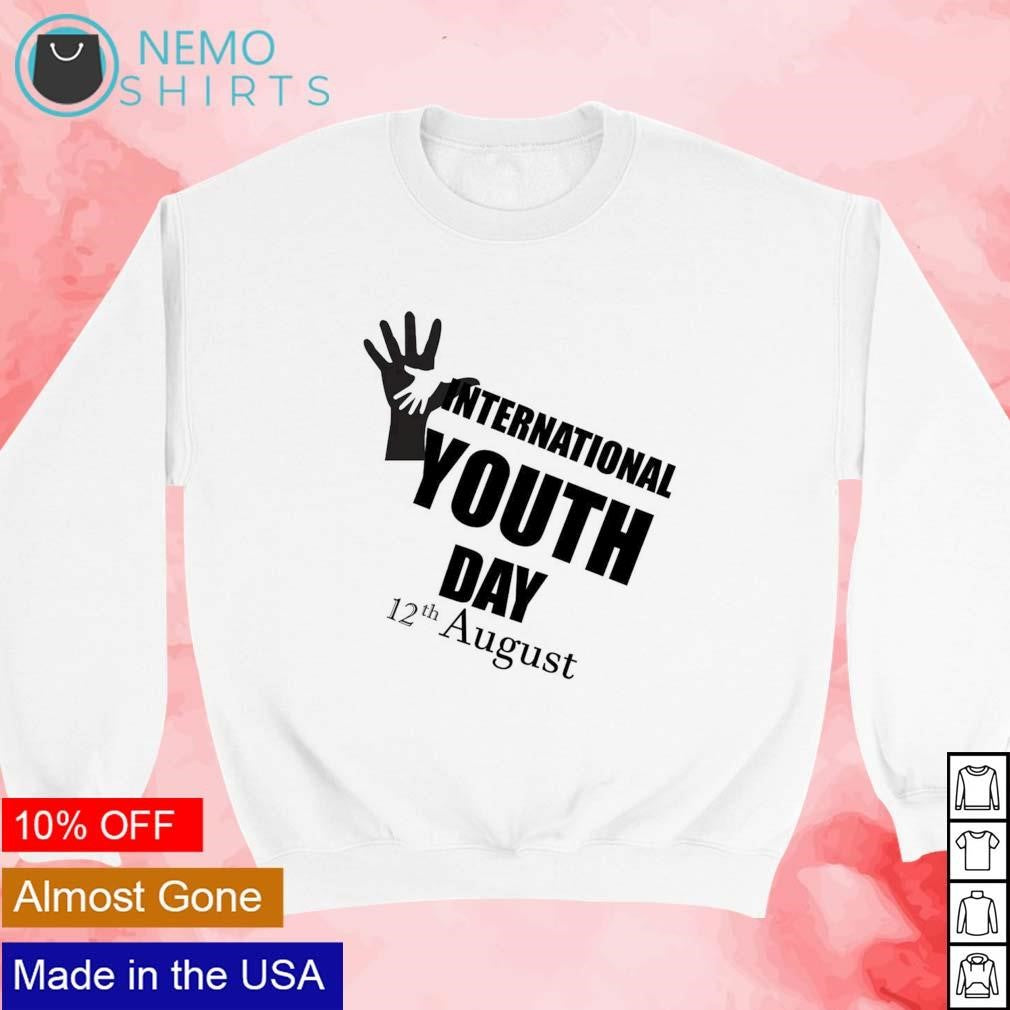 International youth day 12th August - Adult & Kids T-Shirts, Sweatshirts & Hoodies apparel design preview 3