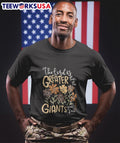 The Lord is greater than giants you face - Adult & Kids T-Shirts, Sweatshirts & Hoodies apparel design preview 1
